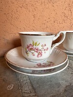 Francia Veritable Porcelaine kávés csésze és alj