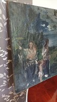 Nagy Sándor Aurél (1883 - 1943) Painting (Balaton?)
