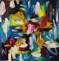 Baján Ildikó festmény 50 x 50 cm.