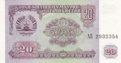 20  Rubel 1994 Tadzsikisztán
