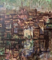 Göllner Miklós - Szentendre 70 x 60 cm olaj, vászon