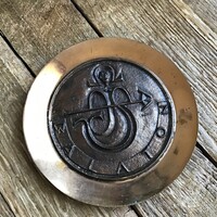 Régi Máté János bronz fali dísz, BALATON