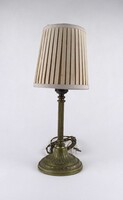 1W330 Antik bronz talpas asztali lámpa, éjjeli lámpa 51 cm