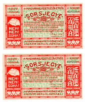 A Magyar Nemzeti Szövetség 5000 Korona Irredenta Sorsjegy 1926 p