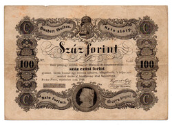 Kossuth 100 Forint Álladalmi pénzjegy 1848