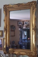 Neobarokk lapmetàlozott szalon  tükör 114 x 79 cm