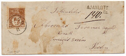 1871-es Kőnyomatos 15 Krajcár levélen