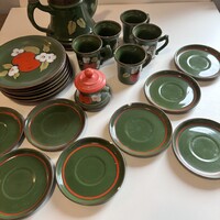 Régi Zeller Eden porcelán teás készlet és tányérok