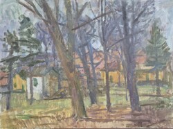 Göllner Miklós - Táj 60 x 80 cm olaj, vászon