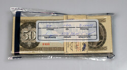 50 Forint Bankjegy 1980 H sorozat 100 db UNC MNB kötegben