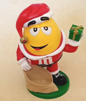 M & M cukorka adagoló figura műanyag Mikulás M&M