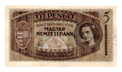 5 Pengő Bankjegy 1938
