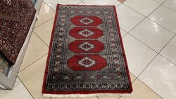 4022 Pakisztáni Yamud kézi csomó gyapjú perzsa szőnyeg 80X125CM
