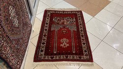 4018 Álomszép Török kézi gyapjú perzsa Ima szőnyeg 80X115CM