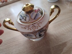 JAPÁN   aranyozott  porcelán cukortartó
