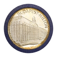 Budapest Hilton ezüst emlékérem PP