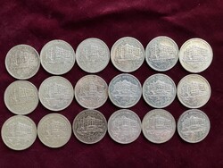 18 db. Ezüst 200 forintos 1992, Magyar Nemzeti Bank.