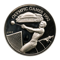 Szamoa 10 Tala 1992 PP Nyári Olimpia 1992 kalapácsvető 31,47g Ag925