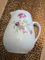 Régi porcelán kancsó , öblös kancsó