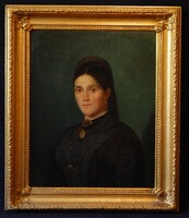 Biedermeier festmény keretben (párban is!), kiváló állapotban