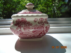 Hibátlan Villeroy&Boch cukortartó pink Rusticana mintával