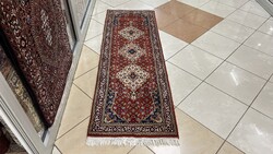3901 Álomszép Hindu Tabríz kézi gyapjú perzsa futó szőnyeg 62X190CM