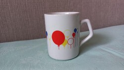 Zsolnay porcelán teás bögre lufi mintával