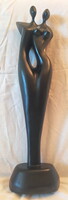 ART DECO SZOBOR 45cm Hatalmas EGYBEFONÓDÓ PÁR Garancia, Hibátlan!!!!!