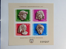 1976. Bélyegnap (49.) - blokk - Budavári gótikus szobrok