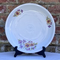 Alföldi tölcsérvirágos - virágos nagy kerek porcelán tál - tányér - kínáló - süteményes tál