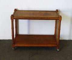 1W405 Retro gurulós dohányzóasztal, tv asztal 78.5 x 63 x 43 cm