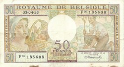 100 frank francs 1956 Belgium
