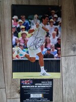 Large Signed Novak Djokovic Photo with Certificate of Authenticity (38x25.2 cm)
