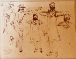 Szentandrássy István: Tanulmányrajz (46x32 cm)