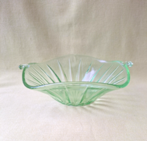 Retró! Zöld üveg tál
