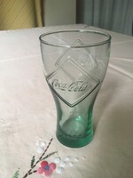 Ritka zöld Coca Cola üveg pohár 1900-as dátummal