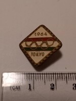 Tokyo 1964 olimpiai részvételi kitűző