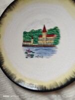 Hévíz  kerámia fali tányér 27 cm