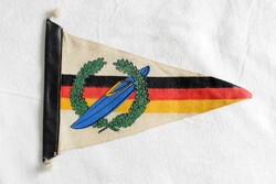 Német , kajak J sport zászló , reklám , emlék tárgy , 80-as évek