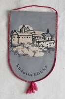Krasznahorka vára zászló , reklám , emlék tárgy 80-as évek