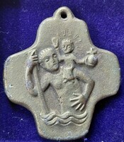 Szakrális , medál-kereszt . 4cm