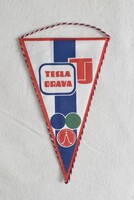 TESLA DRAVA televízió gyár , reklám zászló , 80-as évek