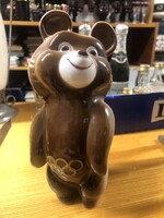 Retro régi porcelán Moszkvai olimpia kabala macija (20cm)