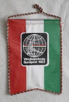 Atlétikai világbajnokság 1983 Budapest sport magyar zászló , reklám , emlék tárgy , 80-as évek