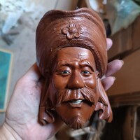 2 faragott rózsafa japán maszk