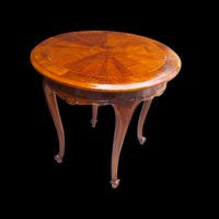 Felújított neobarokk dohányzóasztal