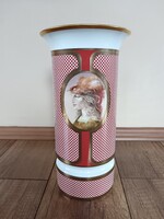 Ritka Hollóházi Szász Endre porcelán váza 30cm!
