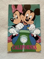 Mickey Mouse  -  Disney  - gyerekes " CALIFORNIA " képeslap -  USA      nagy méretű !!         -32/2