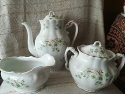 Osztrák porcelán szervírozó+ szószos kínáló