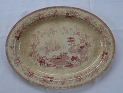 Wedgwood Etruria Goats márkajelzésű ovális nagy tálaló tál